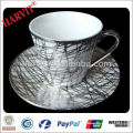 electroplating cup and saucer cheap for coffee and tea